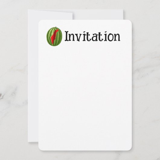Invitation Pastèque Palestine - Slice (Dos)