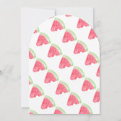 Invitation Pastèque vibrante, Un dans un melon, 1er anniversa (Dos)