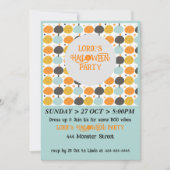 Invitation Patch Citrouille Halloween personnalisé (Devant)