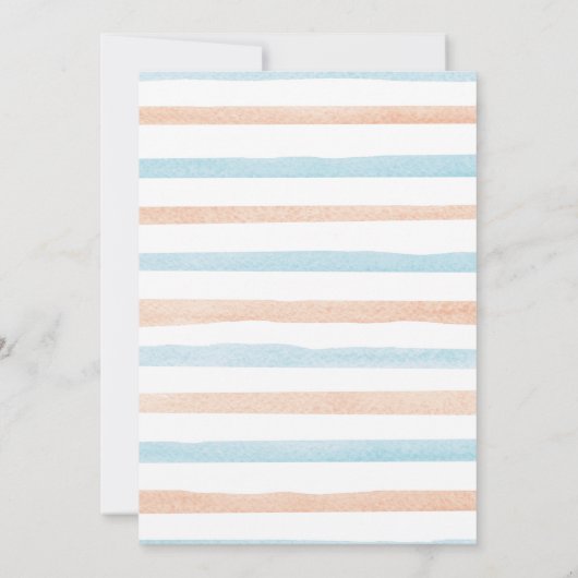 Invitation Patch Citrouille Peach & Blue Mint 3rd Birthday (Dos)