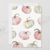 Invitation Patch de citrouilles roses Anniversaire conjoint d (Dos)