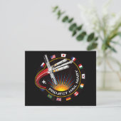 Invitation Patch de mission spatiale (Debout devant)