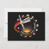 Invitation Patch de mission spatiale (Dos)