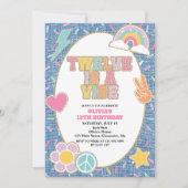 Invitation Patch Denim Twelve is a Vibe 12th Birthday (Devant)