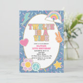 Invitation Patch Denim Twelve is a Vibe 12th Birthday (Debout devant)