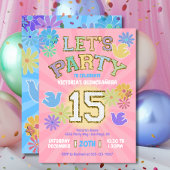 Invitation Patch Lettre Anniversaire Quinceañera Faisons la f