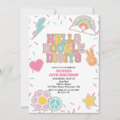 Invitation Patch Preppy Bonjour Double Chiffres 10e Anniversa (Devant)