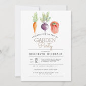 Invitation Patch Veggie | Watercolor Garden Party (Devant)