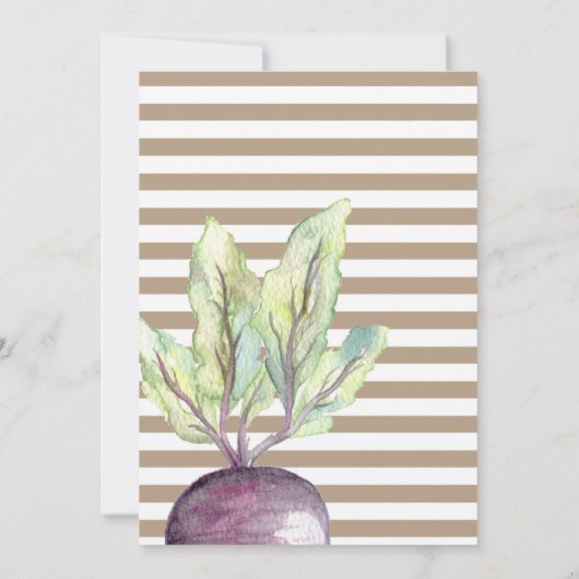 Invitation Patch Veggie | Watercolor Garden Party (Dos)