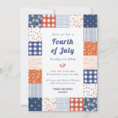 Invitation Patchwork 4 juillet BBQ (Devant)