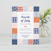 Invitation Patchwork 4 juillet BBQ (Debout devant)