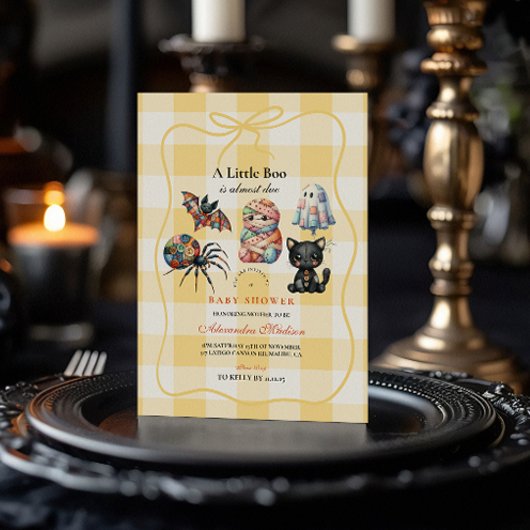 Invitation Patchwork Cosy Halloween