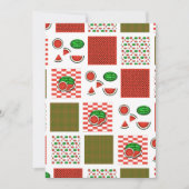 Invitation Patchwork de pastèque (Devant)