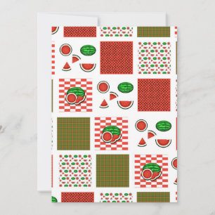 Invitation Patchwork de pastèque