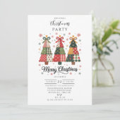Invitation Patchwork Noël (Debout devant)