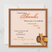 Invitation Patchwork Quilted look Thanksgiving (Dos)