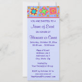 Invitation Patchwork vert Lavender Quilt Block Art (Dos)