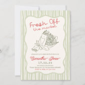 Invitation Pâte à main couleur modifiable frais hors du march (Devant)