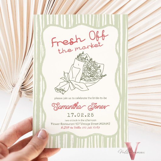 Invitation Pâte à main couleur modifiable frais hors du march