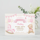 Invitation Pâte crème rose (Debout devant)