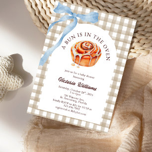 Invitation Pâte d'aquarelle dans le Baby shower du four