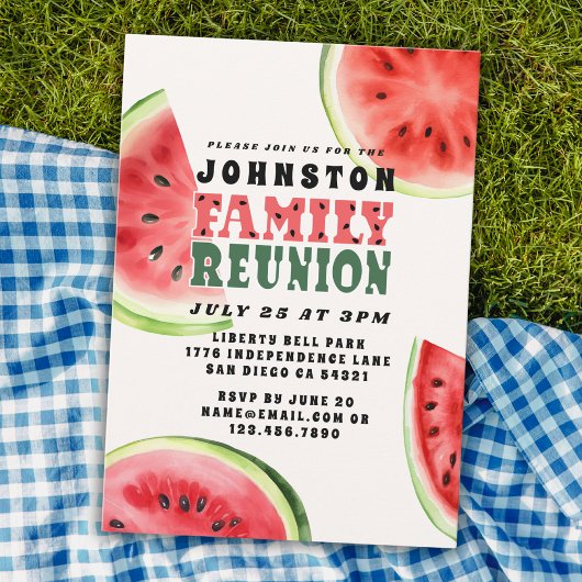 Invitation Pâte d'Eté Famille Retrouvailles