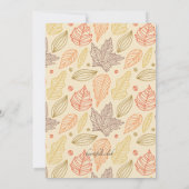 Invitation Patern automne (Dos)