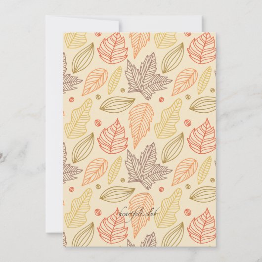 Invitation Patern automne (Dos)