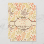 Invitation Patern automne (Devant / Derrière)