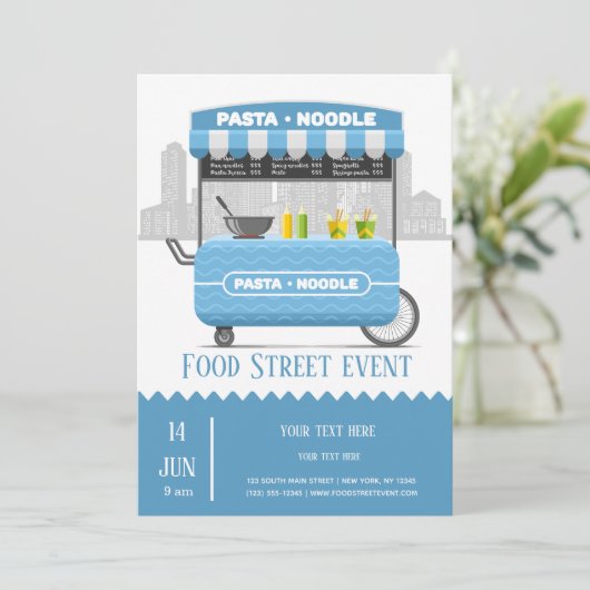 Invitation Pâtes de rue (Debout devant)