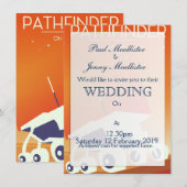 Invitation Pathfinder sur Mars Space Art (Devant / Derrière)