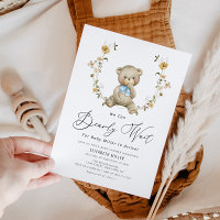 patienter baby shower fleuri rustique