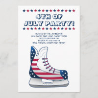 Patin à glace du 4 juillet de hockey