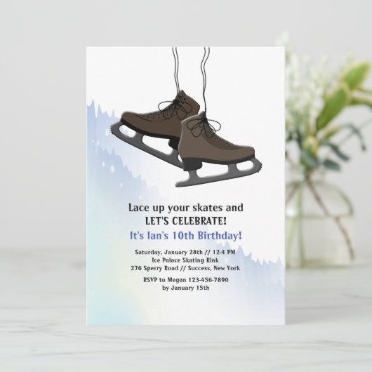 Invitation Patinage (Debout devant)