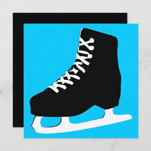 Invitation patinage (Devant / Derrière)