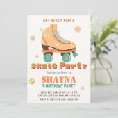 Invitation Patinage à rouleaux Anniversaire (Debout devant)