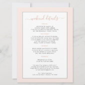 Invitation Patinage à rouleaux Disco Rose | Bachelorette (Dos)