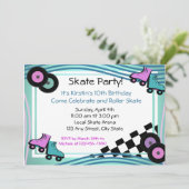 Invitation Patinage à rouleaux Rock N'Roller (Debout devant)