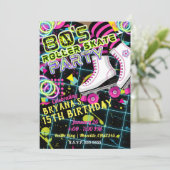 Invitation Patinage à roulettes des années 80 Anniversaire (Debout devant)
