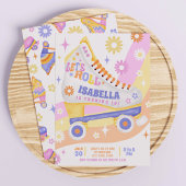 Invitation Patinage à roulettes fête d'anniversaire
