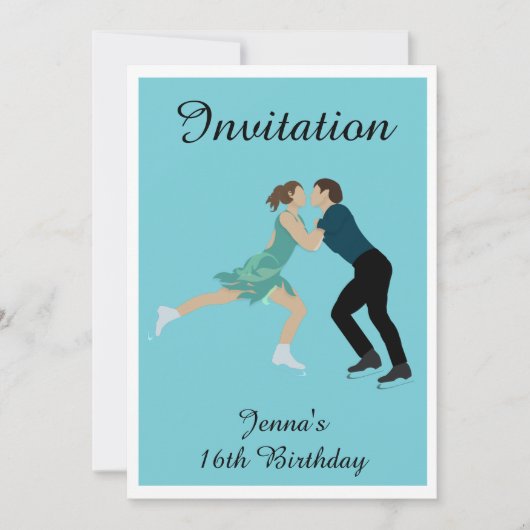 Invitation Patinage artistique (Devant)