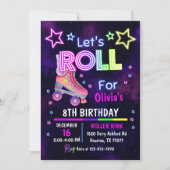 Invitation Patinage d'anniversaire Invitation, Roller Skate (Devant)