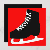 Invitation patinage de glace (Devant / Derrière)