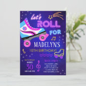 Invitation Patinage Fille Rouillons Anniversaire (Debout devant)