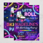 Invitation Patinage Lumineux, Invitation Patinage  (Devant / Derrière)