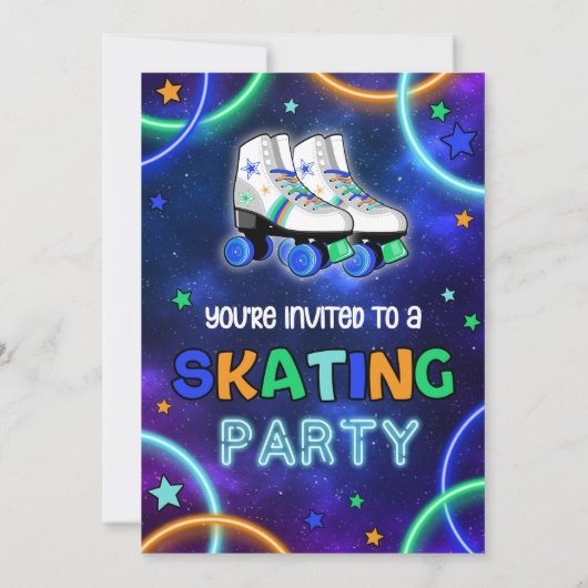 Invitation Patinage Lumineux, Invitation Patinage (Dos)