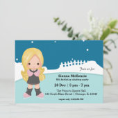 Invitation Patinage sur glace (Debout devant)