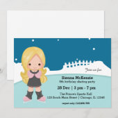 Invitation Patinage sur glace (Devant / Derrière)