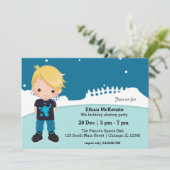 Invitation Patinage sur glace (Debout devant)