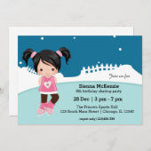 Invitation Patinage sur glace (Devant / Derrière)